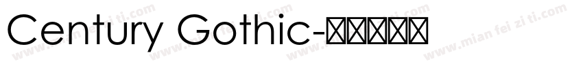 Century Gothic字体转换